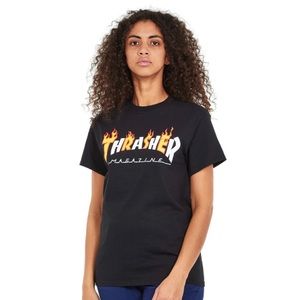 Zumiez Thrasher Mag Flame Black T-Shirt